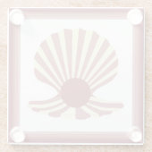 Muschel Glasuntersetzer (Rückseite)