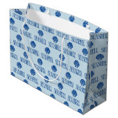 Muschel Große Geschenktüte (Rückseite Schrägansicht)