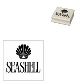 Muschel Gummistempel (Stempel)