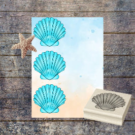 Muschel Gummistempel