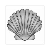 Muschel Gummistempel (Prägung)