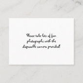 Muschel Herz am Sandstrand Empfang Platzkarten (Rückseite)