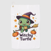 Muschel Hexenkurte Golfhandtuch (Vorderseite)