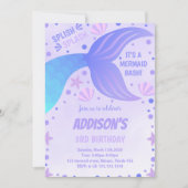 Muschel im Ozean und unter dem Party laden ein Einladung (Vorderseite)