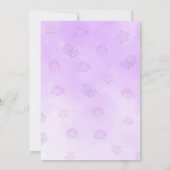 Muschel im Ozean und unter dem Party laden ein Einladung (Rückseite)