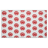 Muschel in der See - Rot und Weiß Stoff (Fat Quarter (45,7 x 55,9 cm))