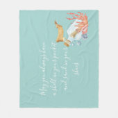 Muschel in Ihrem Pocket Beach Thema Fleecedecke (Vorderseite)