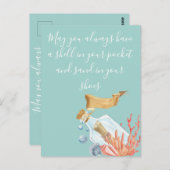 Muschel in Ihrem Pocket Beach Thema Postkarte (Vorne/Hinten)