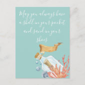 Muschel in Ihrem Pocket Beach Thema Postkarte (Vorderseite)