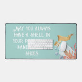 Muschel in Ihrem Pocket Beach Thema Schreibtischunterlage (Tastatur & Maus)