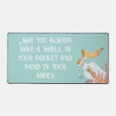 Muschel in Ihrem Pocket Beach Thema Schreibtischunterlage (Vorderseite)