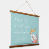 Muschel in Ihrem Pocket Beach Thema Wandteppich Mit Holzrahmen (Gewinkelt)