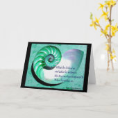 Muschel-Inspirational Zitat-Karte 1 des Karte (Gelbe Blume)