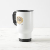 Muschel Island Crab Travel Mug Reisebecher (Vorderseite Links)