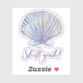 Muschel Ja! Aufkleber (Blatt)