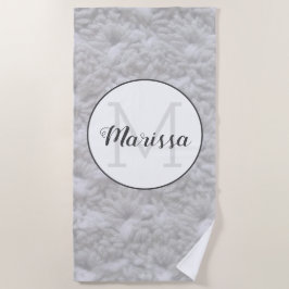 Muschel Kegelgarne + Handwerksname / Anfangsbuchst Strandtuch