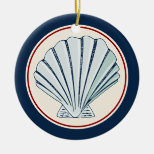 Muschel Keramikornament