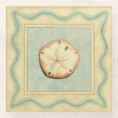 Muschel-Kollektor Glasuntersetzer (Vorderseite)