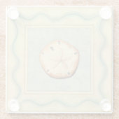 Muschel-Kollektor Glasuntersetzer (Rückseite)