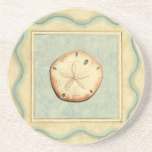 Muschel-Kollektor Sandstein Untersetzer