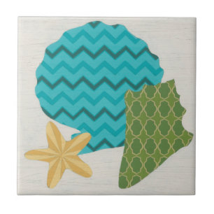 Muschel kopiert II Fliese