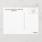 Muschel Lago Wisconsin Postkarte (Rückseite)