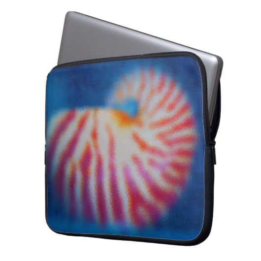 Muschel Laptopschutzhülle (Vorderseite Links)