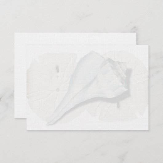 Muschel Leere Mitteilungskarten (Vorne/Hinten)