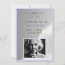 Muschel Lila Beerdigungsfeier