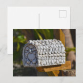 Muschel Mailbox, Fort Myers Beach, Florida Postkarte (Vorne/Hinten)