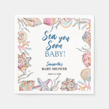 Muschel Meer Sie bald Baby-Party