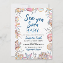 Muschel Meer Sie bald Baby Shower