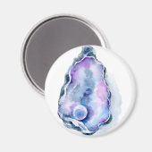 Muschel mit Perle Magnet (Vorderseite/Rückseite)