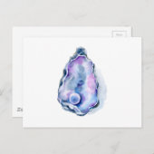 Muschel mit Perle Postkarte (Vorne/Hinten)