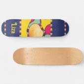 Muschel moderner abstrakter Designstrand Skateboard (Horizontal)