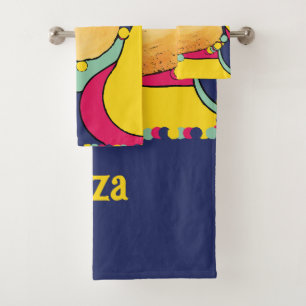 Muschel Modernes abstraktes Design Sommer und Stra Badhandtuch Set