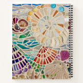 Muschel Mosaic Spiral Notebook Notizblock (Rückseite)