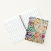 Muschel Mosaic Spiral Notebook Notizblock (Innenseite)