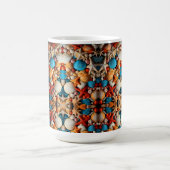 Muschel-Mosaik-Sherpa-Decke Kaffeetasse (Mittel)