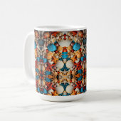 Muschel-Mosaik-Sherpa-Decke Kaffeetasse (Vorderseite Links)