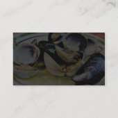 Muschel-Muskel-Schalentier-Nahrung Visitenkarte (Rückseite)