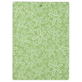 Muschel-Muster auf gepunktetem Hintergrund Klemmbrett (Rückseite)