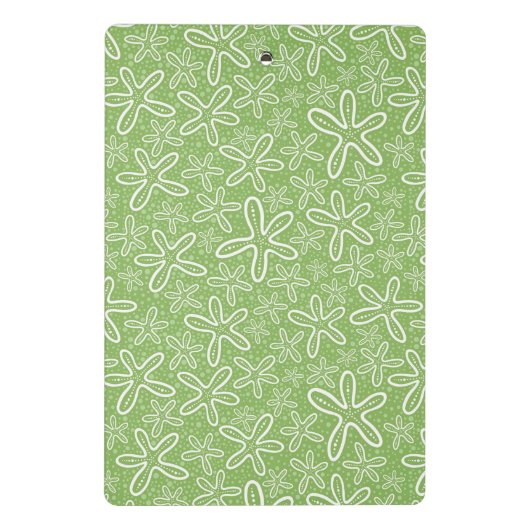 Muschel-Muster auf gepunktetem Hintergrund Mini Klemmbrett (Rückseite)