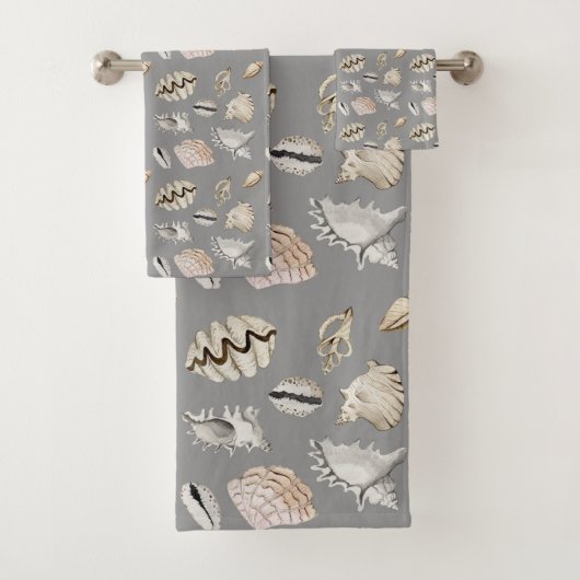 Muschel Nautic Pattern Crustaceancore Badhandtuch Set (Insitu)