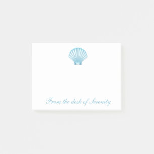 Muschel Nautical Blue Seashell Beach Traum Post-it Klebezettel