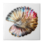 Muschel Nautilus beachte Perlmutter Fliese (Vorderseite)