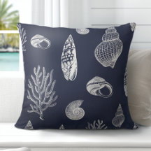 Muschel Navy Blue White