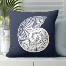 Muschel Navy Blue White