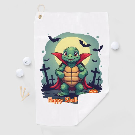 Muschel-o-Ween Turtle Golfhandtuch (Insitu)