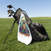 Muschel-o-Ween Turtle Golfhandtuch (Gras)